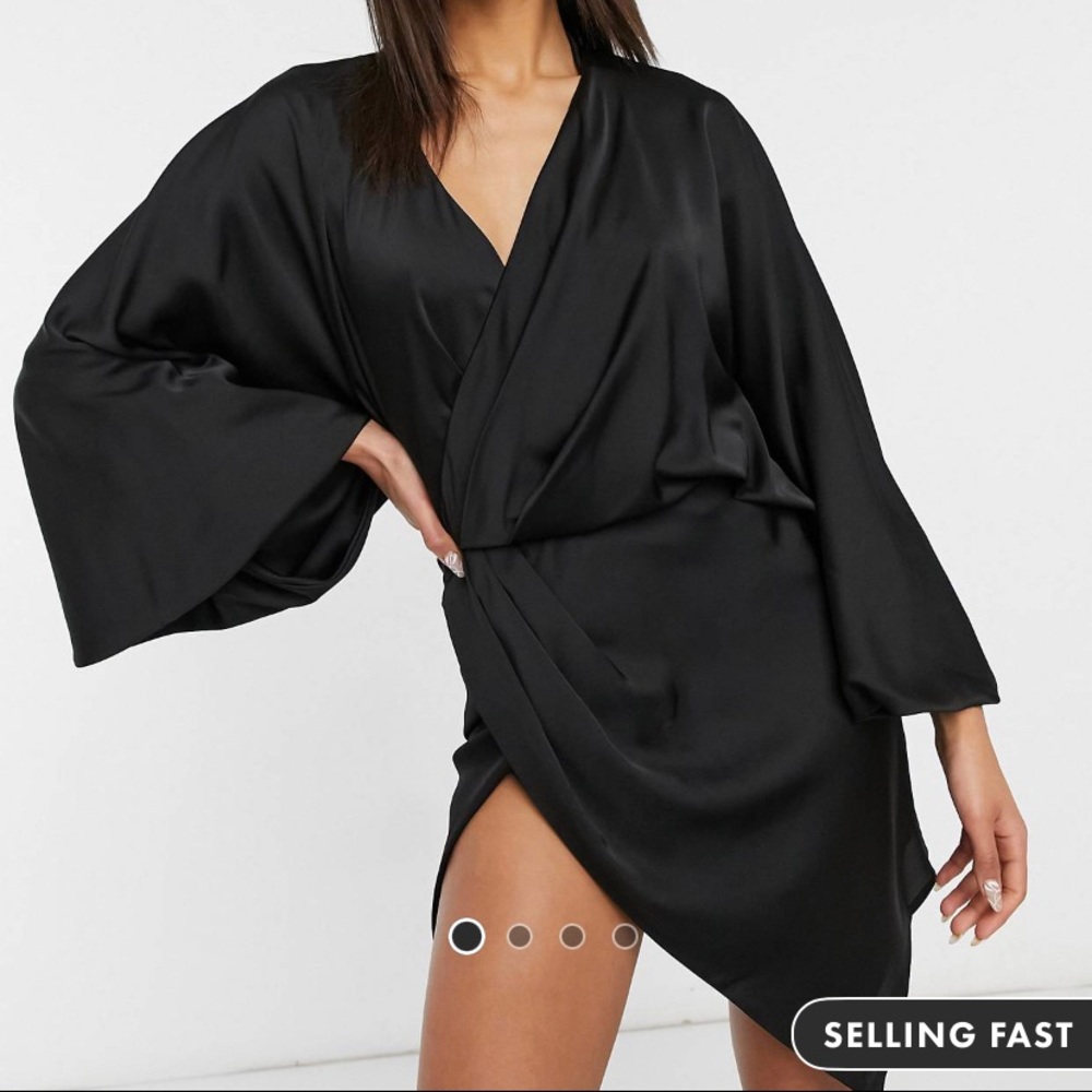 ASOS Satin Shirt Mini Dress